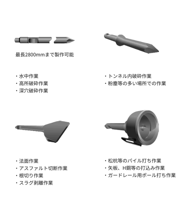 チゼル特注製作の例